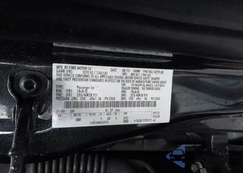 2014 Ford Focus St St из США, поврежденный, VIN 1FADP3L96EL127453